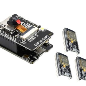 Aideepen ESP32-CAM W-BT Board+3 Pcs ESP-WROOM-32 Development Board