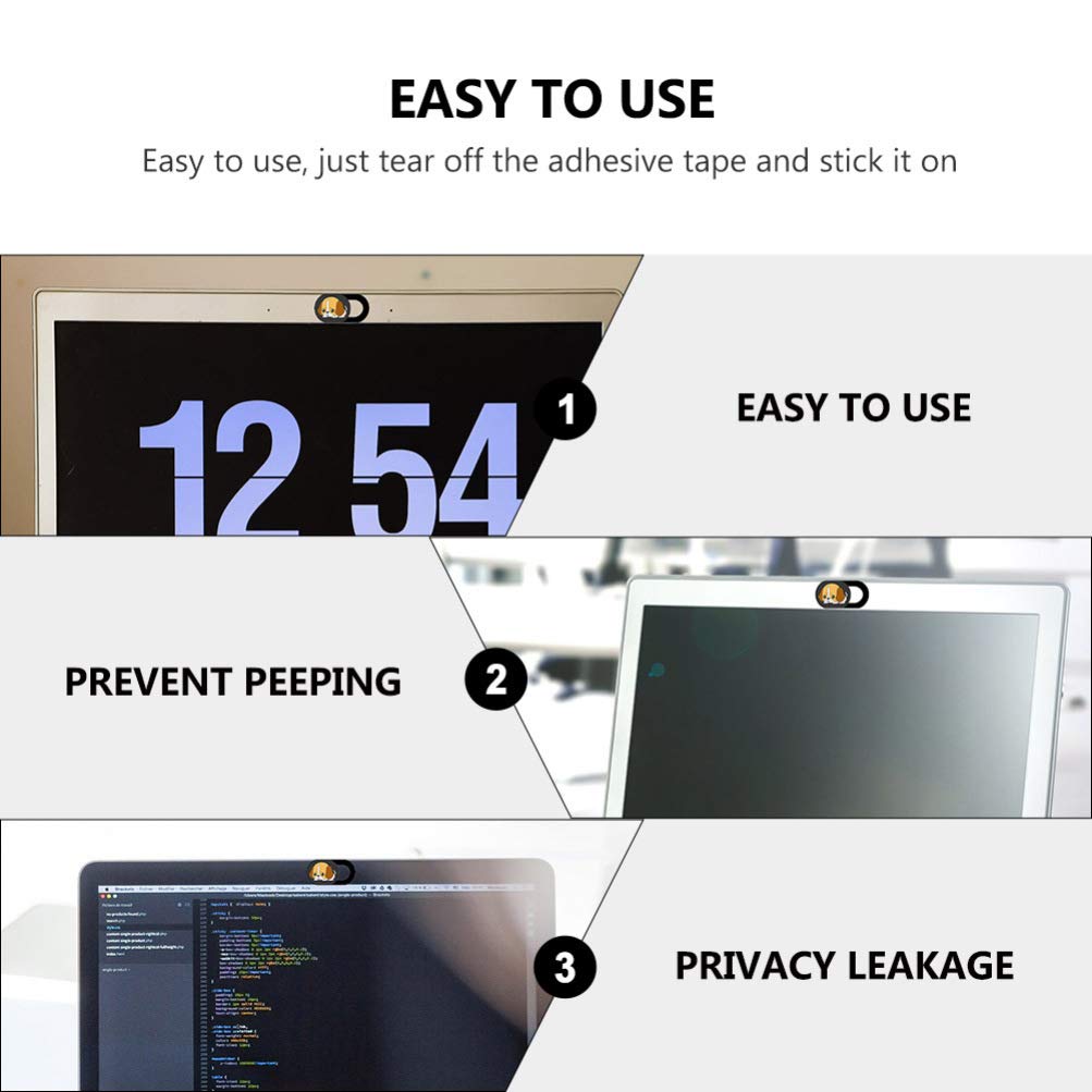 Mobestech 3pcs Camera Cover Computer Camera Blocker Webcam Cover Slide for Computer Laptop Privacy Cover Led Tablet Adhensive Camera Privacy Covers Tabletd Anti Peeping Safety Mask Abs