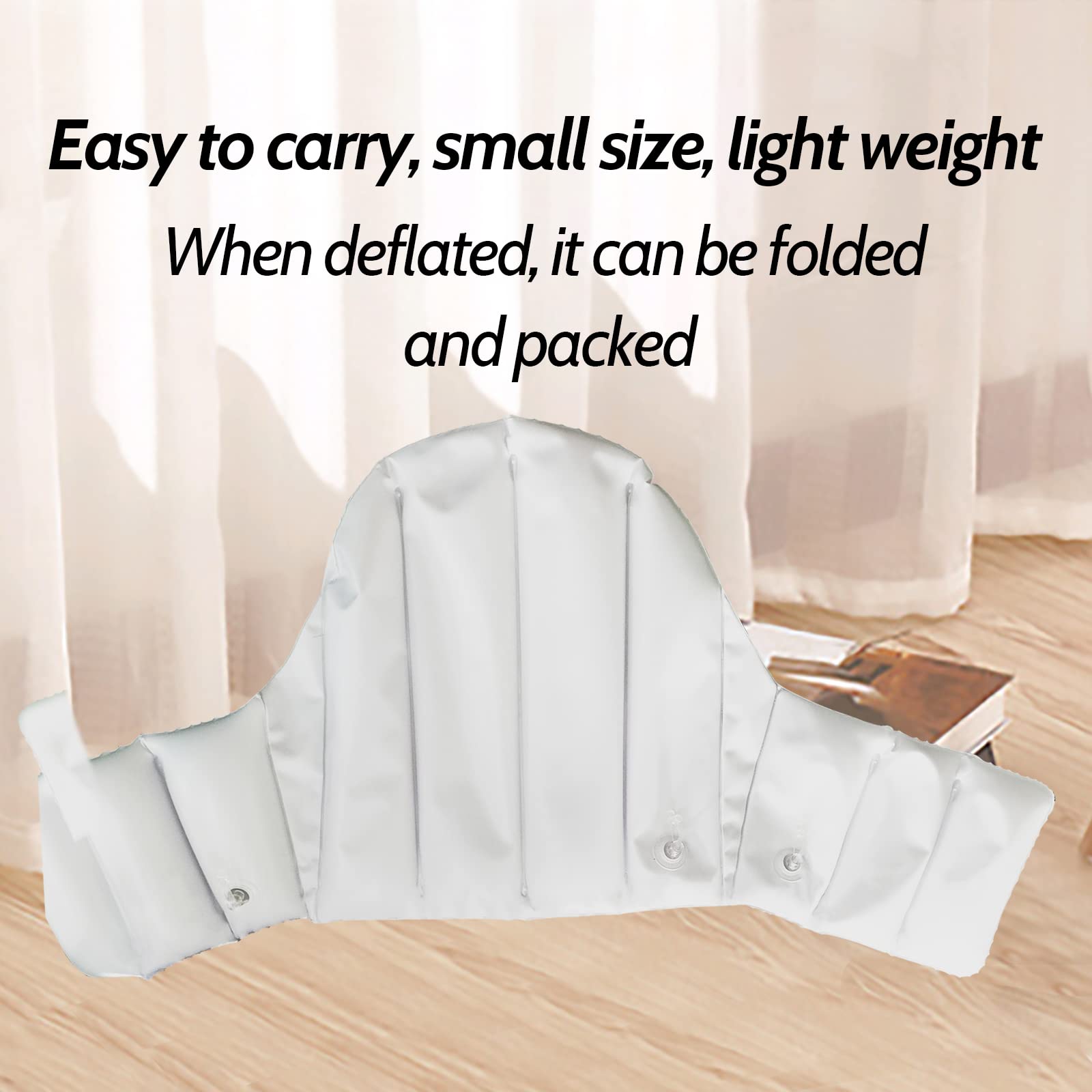 Miayaya Inflatable Home Baby Cushion Cover Compatible with IKEA Antilop High Chair Use PVC Material Environmental Safety White Contract Design Easy to Install and Clean Soft Close Skin