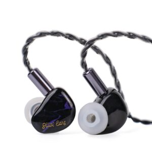 linsoul kiwi ears cadenza 10mm beryllium dynamic driver iem 3d printed with detachable interchangeable plug 0.78 2pin 3.5mm iem cable for musician audiophile (perlude, cadenza)