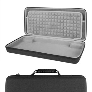 Geekria Full Size Keyboard Case, Hard Shell Travel Carrying Bag for 104~108 Key Computer Mechanical Gaming Keyboard, Compatible with Corsair K100 RGB Mechanical/ K95 RGB, Razer BlackWidow V4 Pro