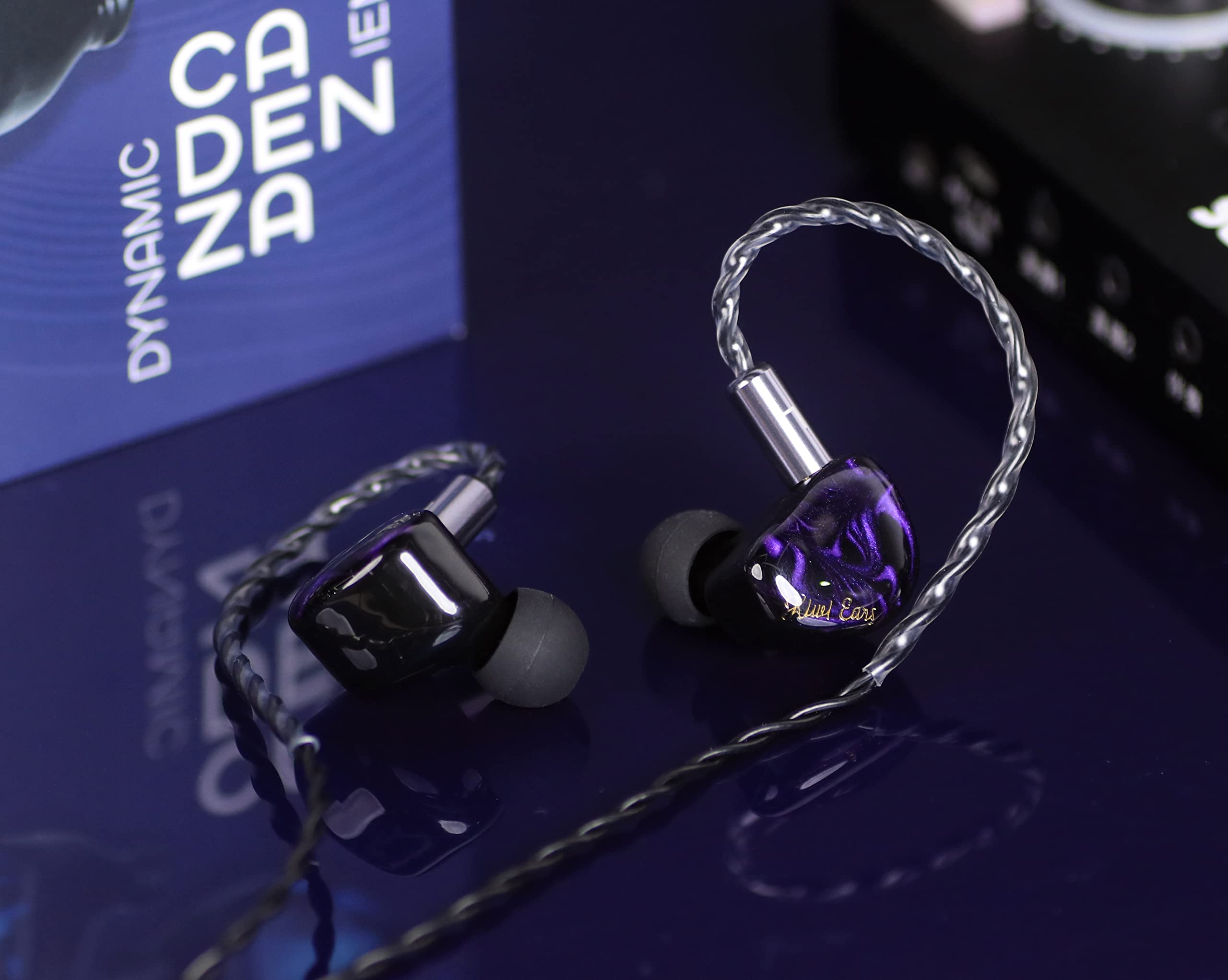 Linsoul Kiwi Ears Cadenza 10mm Beryllium Dynamic Driver IEM 3D Printed with Detachable Interchangeable Plug 0.78 2pin 3.5mm IEM Cable for Musician Audiophile (Perlude, Cadenza)