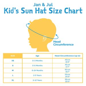 JAN & JUL Grow-with-Me Adjustable Wide Brim Baby Girl Sun-Hat for Toddler (M: 6-24 Months, Prairie Flowers)