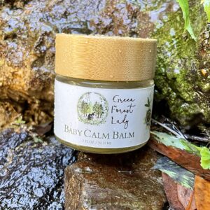 Green Forest Lady The Baby Calm Balm | Protects, Hydrates & Nourishes Sensitive Skin | Helps to Calm Newborns, Babies & Toddlers | Soothing Combination of Infused Herbs