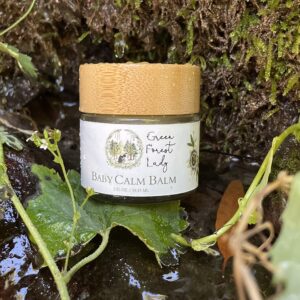 Green Forest Lady The Baby Calm Balm | Protects, Hydrates & Nourishes Sensitive Skin | Helps to Calm Newborns, Babies & Toddlers | Soothing Combination of Infused Herbs