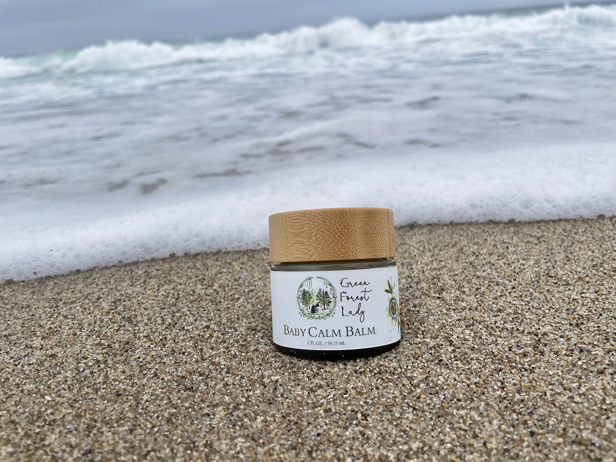 Green Forest Lady The Baby Calm Balm | Protects, Hydrates & Nourishes Sensitive Skin | Helps to Calm Newborns, Babies & Toddlers | Soothing Combination of Infused Herbs