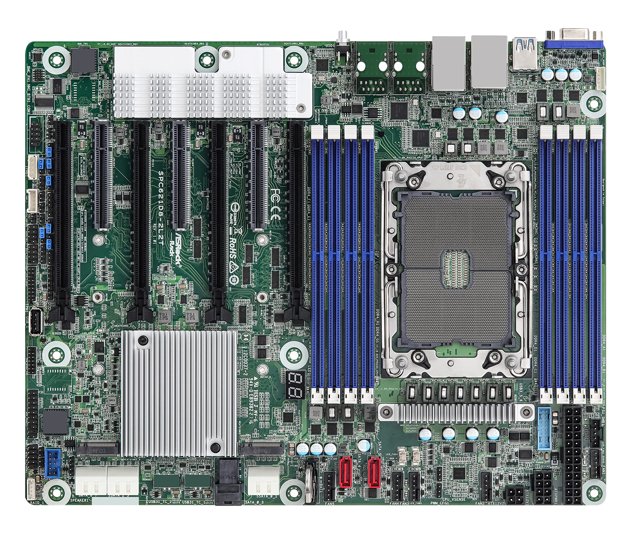 AsRock Rack SPC621D8 ATX Server Motherboard Single Socket P+ (LGA 4189) 3rd Gen Intel® Xeon® Scalable Processors C621A