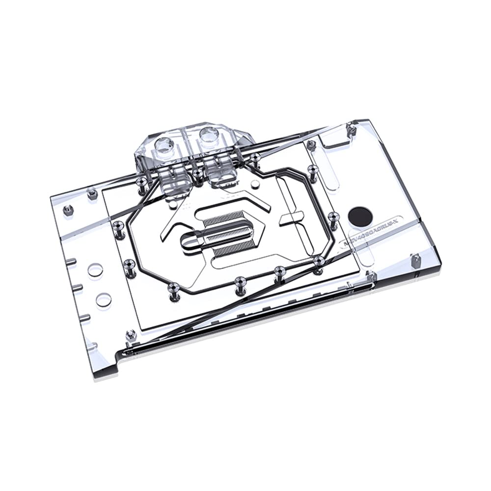 Copper GPU Water Cooling Block GPU Waterblock Graphics Card Water Cooling Block for Gigabyte Aorus GeForce RTX 4090 Master Gaming (5V ARGB RBW Aura Effect LED Lights GPU Block with Backplate)