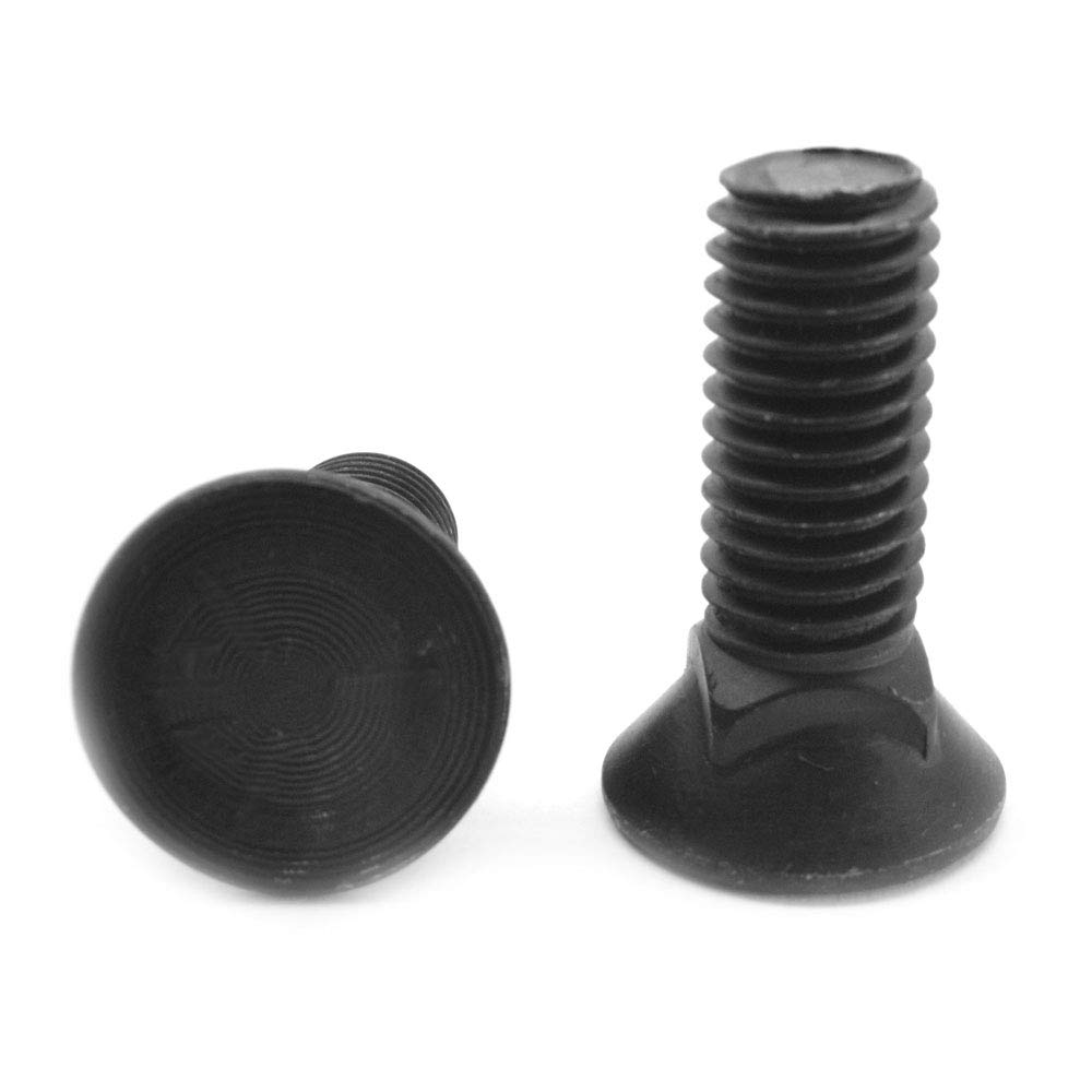 3/4-10 x 3 Coarse Thread Grade 8 Plow Bolt #3 Flat Head Medium Carbon Steel Thermal Black Oxide Pk 100