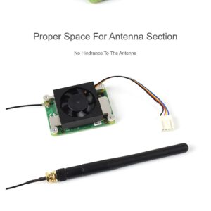 Dedicated 3007 Cooling Fan 12V for Raspberry Pi Compute Module 4 CM4 (NOT Include), PWM Speed Adjustment, Low Noise, with Thermal Tapes