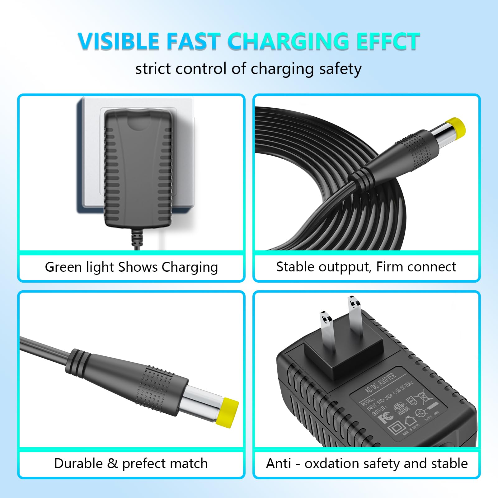 24V Charger for Hypervolt Massage Gun Compatible with Hypervolt Hyperice 53000 001-00 42000 038-00 Massage Gun Charger Adapter