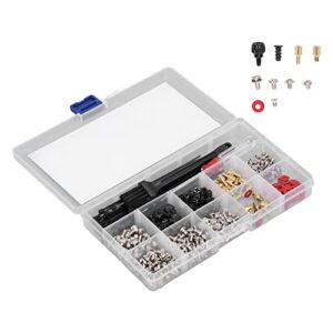 Computer Screw Set, Oxidation Resistance Rustproof Computer Screw Parts Brass Steel Paper Fiber with Brush for Replacement