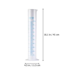 FOMIYES Measuring Cups Plastic 5pcs Plastic Measuring Cylinder Set-50ml/100ml/250ml/500ml/1000ml Graduated Cylinder Safety Cylinder for Laboratory Liquid Measuring Cups