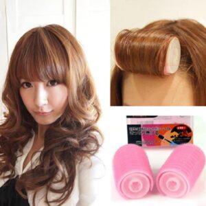 Plastic Hair Rollers Curlers Bangs Self-Adhesive Hair Volume Hair Curling Styling Tools Magic Women DIY Makeup Tools Pink