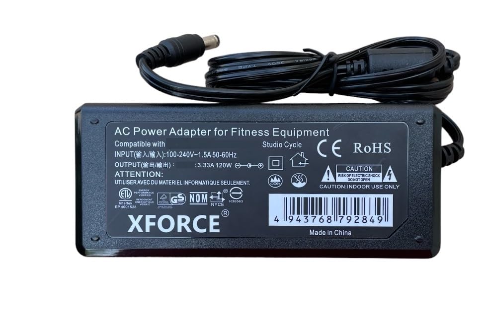 AC Adapter for NordicTrack Commercial S22i Studio Cycle Bike