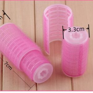 Plastic Hair Rollers Curlers Bangs Self-Adhesive Hair Volume Hair Curling Styling Tools Magic Women DIY Makeup Tools Pink