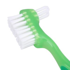 Denture Brush Denture Toothbrush Denture Brush Set Senior Professional Cleaning Brush for Daily Use (Green) Denture Brush Toothbrush Denture Cleaner Brush