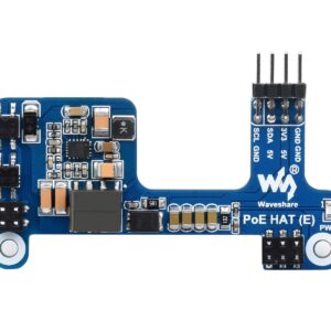 PoE HAT for Raspberry Pi 4B/Raspberry Pi 3B+, Power Over Ethernet (PoE) Support 802.3af PoE Network Standard, Compatible with Raspberry Pi Official Case, Support Connecting Cooling Fan