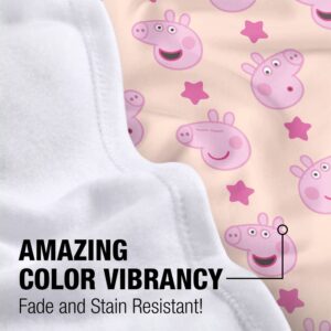 LOGOVISION Peppa Pig Lightweight Baby Blanket, 30"X40", Peppa Face Pattern Unisex for Infants Girls & Boys