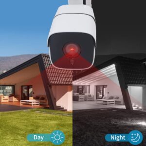 ANJIELO SMART Wireless Bridge Point-to-Point Home Camera Outdoor with 20DBi High-Gain Antenna,2.4G Wi-Fi Bridge HaLow 2MP Camera Supports 3000 feet Outdoor Transmission Distance,Work with Tuya