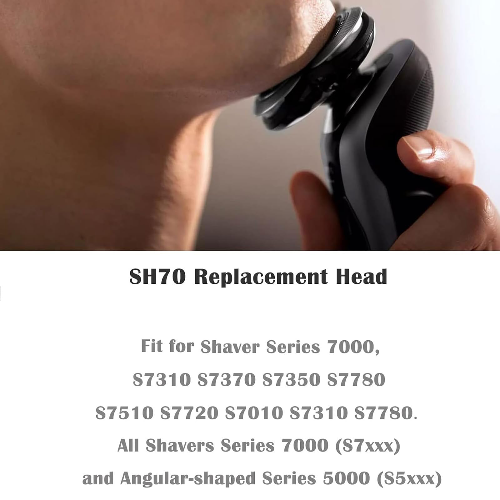 Suleto SH70 Replacement Heads Compatible with noreclo Electric Shavers Series 7000, SH70/71Razor Replacement Blades Compatible with noreclo Shaver, Blades for SW7700 S7370 S7371 S7720 S7710 SW7700