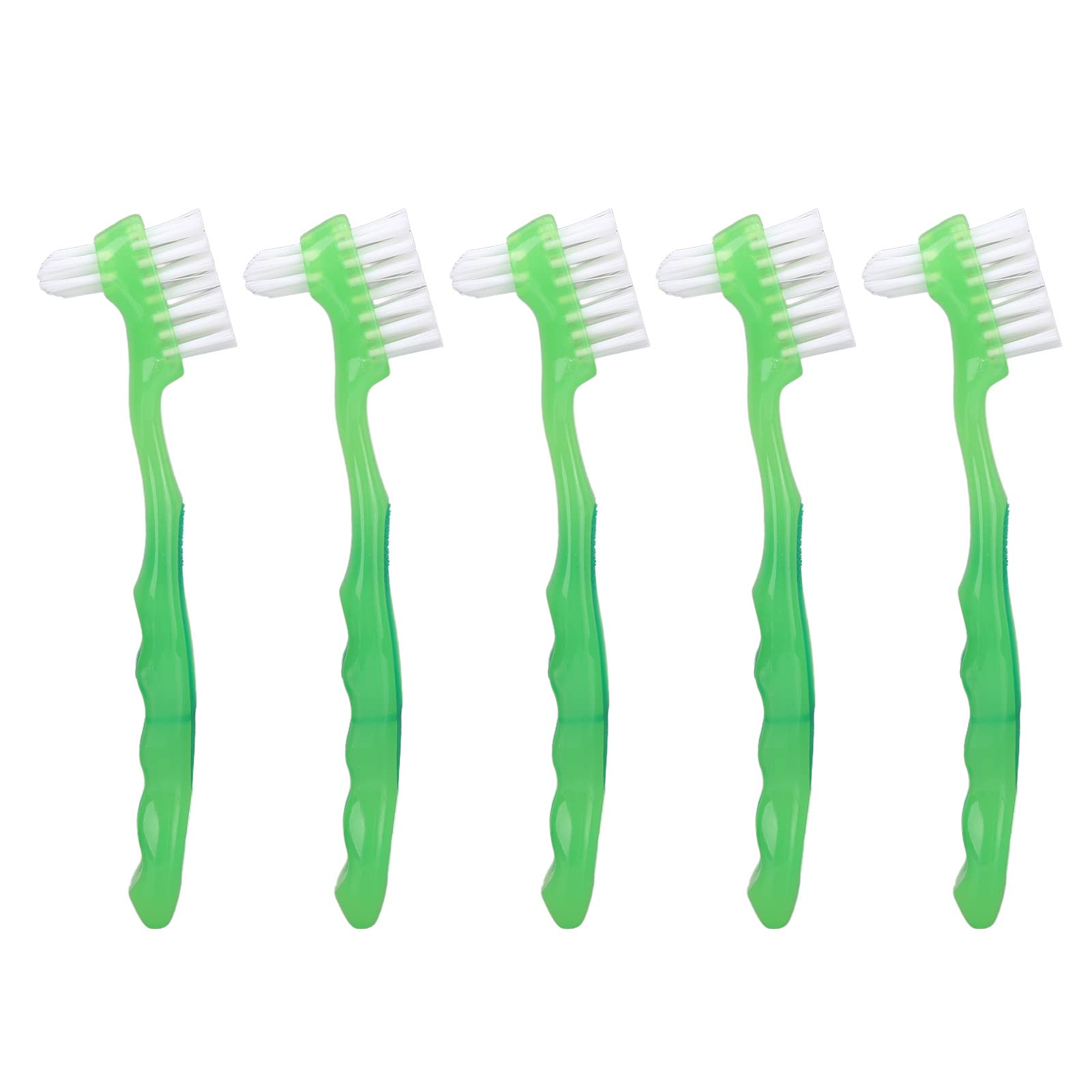 Denture Brush Denture Toothbrush Denture Brush Set Senior Professional Cleaning Brush for Daily Use (Green) Denture Brush Toothbrush Denture Cleaner Brush