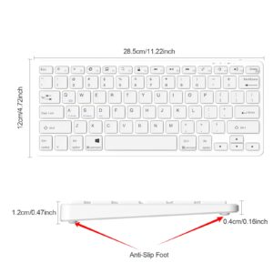 TaIYanG Bluetooth Keyboard for iPad Wireless Keyboard Compatible iPad 10th/iPad 10.2(9th/8th/7th Generation),iPad Air 5th/4th, iPad Pro 11/12.9, iPad 9.7, iPad Mini and All Bluetooth Devices (White)