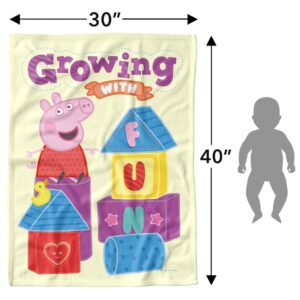 LOGOVISION Peppa Pig Lightweight Baby Blanket, 30"X40", Baby Blanket Design Unisex for Infants Girls & Boys