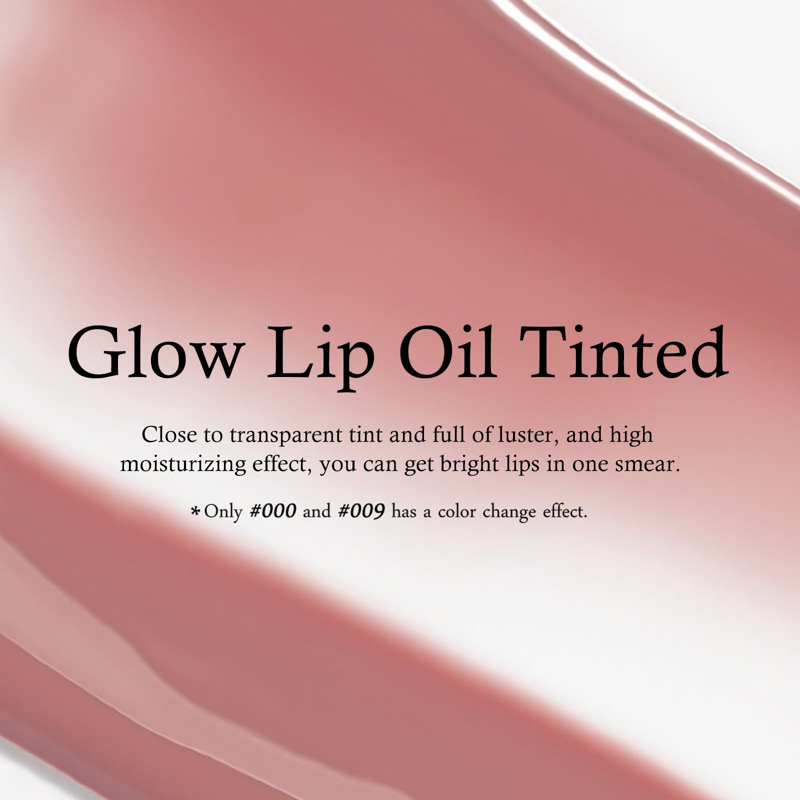 KYDA Hydrating Lip Glow Oil, Moisturizing Lip Oil, Glossy Transparent Plumping Lip Gloss, Tinted Lip Oil for Lip Care and Dry Lips-Rosewood