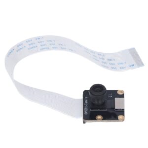 Septpenta Camera Module, 1MP Fixed Focus High Speed Catching 120° Field Biew Shooting Black White Camera with Cable, Small Size DIY Parts for 4B Zero for Zero 2W