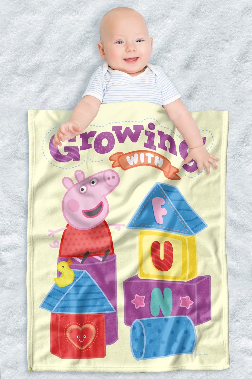 LOGOVISION Peppa Pig Lightweight Baby Blanket, 30"X40", Baby Blanket Design Unisex for Infants Girls & Boys