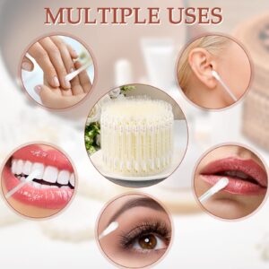 Hoolerry 200 Pcs Vitamin E Lip Oil Disposable Cotton Swabs Vitamin E Stick Oil Applicators Anti Dry Moisture Cotton Swabs for Protect Lip Use Before Teeth Whitening