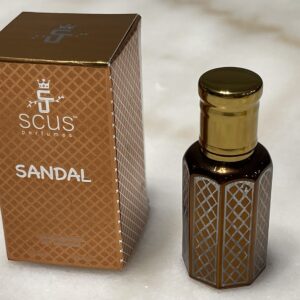 SCUS Perfumes Sandal Fragrance for Men & Women Woody Earthy Concentrated Perfume oil Long Lasting Fragrance Non-Alcoholic (Parfum 12ml with Velvet Pouch)