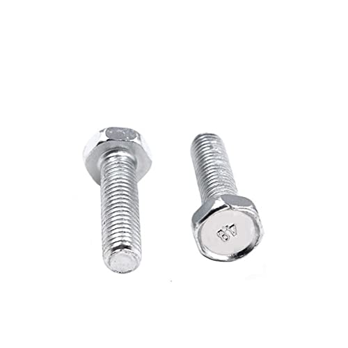 10 PCS Full Teeth Carbon Steel Plating White Zinc Outer Hexagonal Concave Head Bolt, for Mechanical AccessoriesM10x210mm