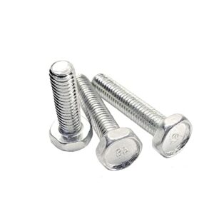 10 PCS Full Teeth Carbon Steel Plating White Zinc Outer Hexagonal Concave Head Bolt, for Mechanical AccessoriesM10x210mm