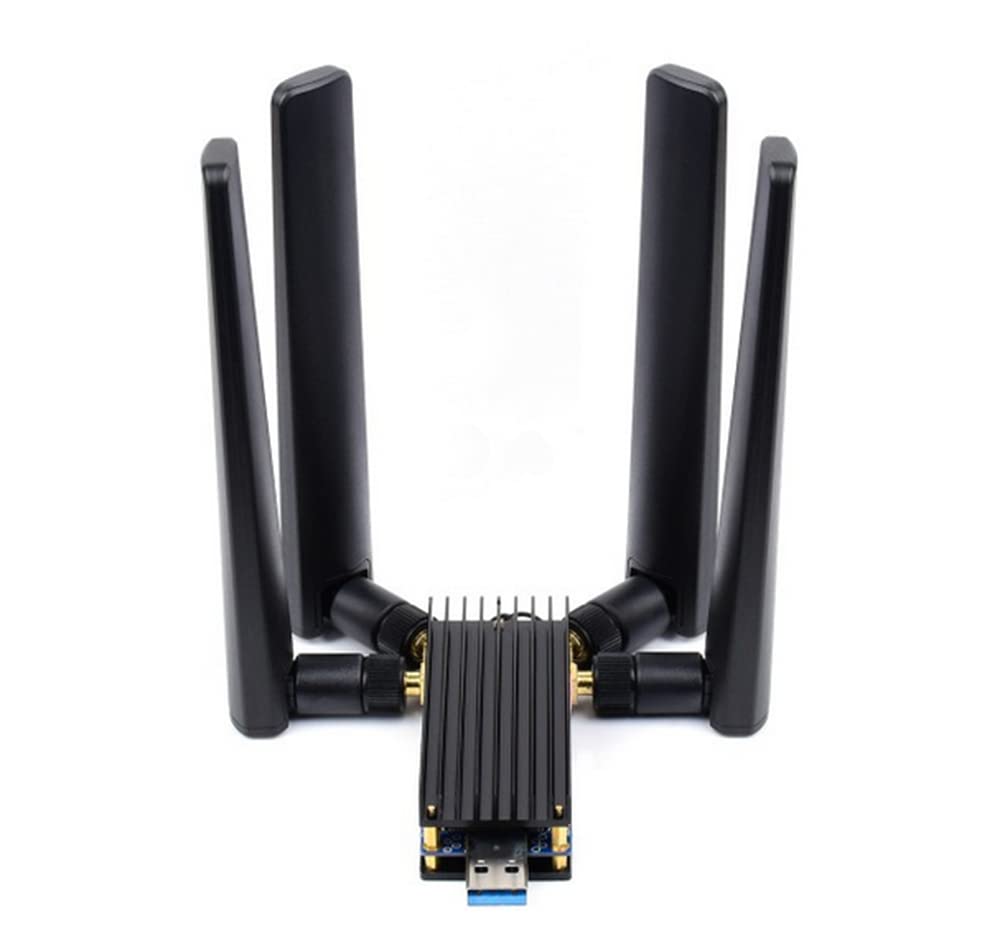 5G DONGLE Module with Quad Antennas USB3.1 Port Aluminum Alloy Heatsink M.2 Key B Interface @XYGStudy (USB to M.2 B Key)