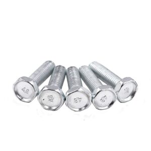 10 PCS Full Teeth Carbon Steel Plating White Zinc Outer Hexagonal Concave Head Bolt, for Mechanical AccessoriesM12x170mm