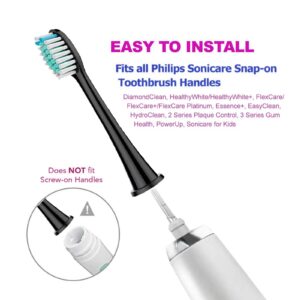 Asocrew Replacement Toothbrush Heads Compatible with Philips Sonicare for C3 C1 C2 G2, Electric Brush Heads Compatible for Sonicare 4100 5100 6100 9023-614XA