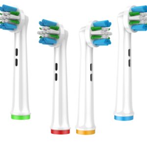 Toothbrush Heads for Oral B Braun Replacement Heads, Professional Electric Toothbrush Heads, Precision Clean Brush Heads Refill Compatible with Oral-B 8000/Pro 9600/1000/ 3000/5000/7000 (EB25XA)