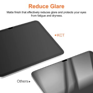 KCT Nano-Texture Glass Screen Protector Compatible with iPad 10th Generation (10.9 Inch, 2022), Silkfeel, Compatible with Apple Pencil, EZ Kit, Touch Like Silk, Tempered Glass, Anti-Glare