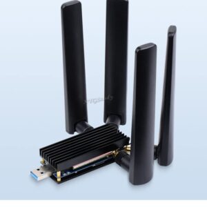 5G DONGLE Module with Quad Antennas USB3.1 Port Aluminum Alloy Heatsink M.2 Key B Interface @XYGStudy (USB to M.2 B Key)