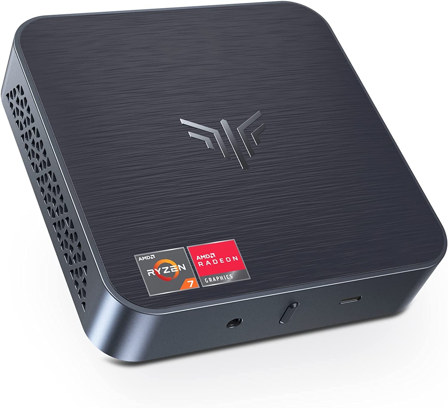 KAMRUI Thin Client Mini PC AMD 4-Core Ryzen 7 3750H Radeon RX Vega 10 Graphics 32GB DDR4 RAM 1TB NVMe SSD WiFi AC BT 4K HDMI DisplayPort USB-C RJ-45 Windows 11 Pro