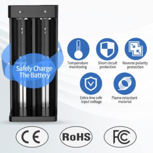 XTAR MC2 Battery Charger 18650 21700 26650 Rechargeable Lithium Battery Charger with Upgraded Type-c Port (Package not Included Any Battery)