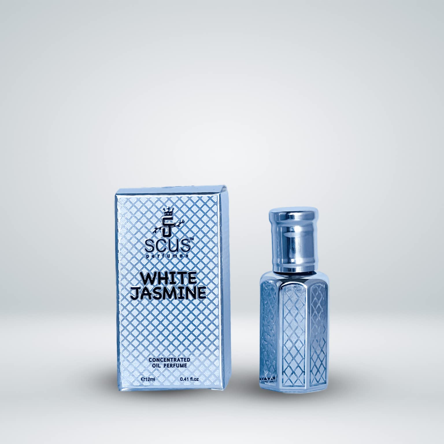 SCUS Perfumes White Jasmine 12 ML Concentrated Fragrance (0.41 fl. oz)