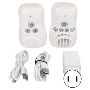 Audio Baby Monitor, 2.4GHz Wireless Audio Baby Monitor, Two Way Intercom Baby Care Monitor with Night Light 100‑240V (US Plug)