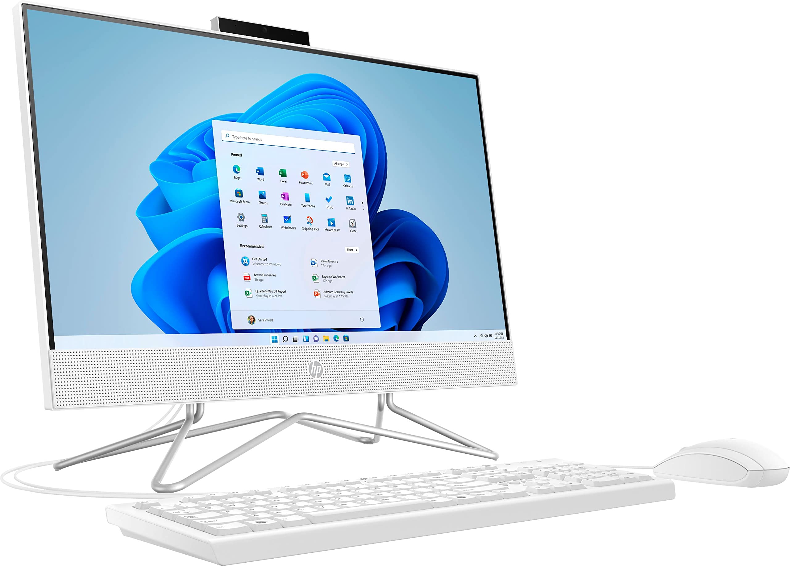 Latest HP All-in-One Desktop | 21.5" FHD Display | Intel 4-Core Celeron J5040 | Intel UHD Graphics | 16GB DDR4 512GB NVMe SSD | WiFi | BT | HDMI | Webcam | RJ45 | Internal Speaker | Windows 11 Home