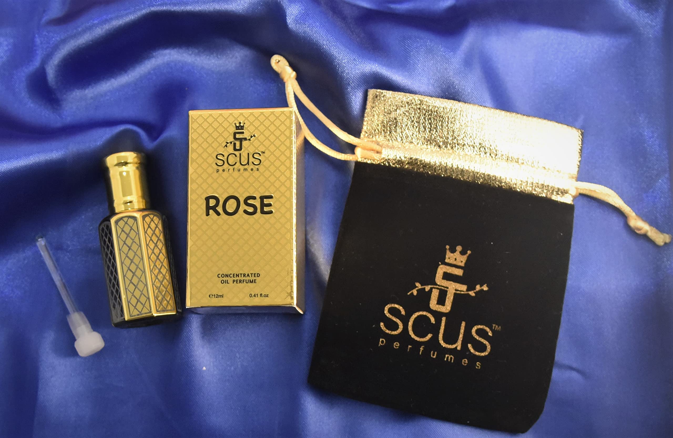 SCUS Perfumes Rose 12 ML Concentrated Fragrance (0.41 fl. oz)