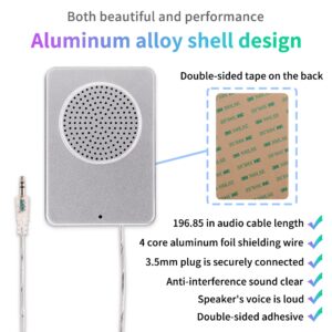 DESHUN Window intercom System Dual Way, Window Speakers, A walkie-Talkie That can be Attached to Glass,Built-in Microphone, intercom System for The Business/Bank/Office/Hospital/Station/Catering