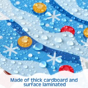 58 Pcs Winter Cutouts Classroom Bulletin Board Decoration Snowflake Snowman Penguin Christmas Tree Cut Outs When We Learn We Grow Positive Paper Cut Outs for Kids Classroom School Office Home Nursery