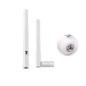 dual band wifi 2.4ghz 5ghz 5.8ghz 3dbi mimo rp-sma male antenna for wifi router signal booster repeater wireless network card usb adapter security ip camera video surveillance monitor - 2pack